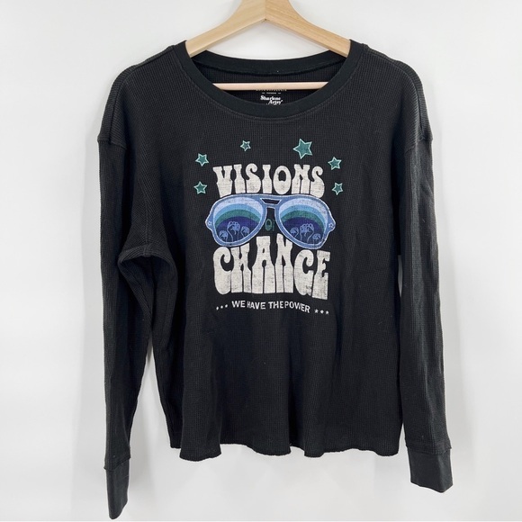 ANTHROPOLGIE X Sharlene Artsy “visions change” thermal long sleeve - Picture 2 of 5
